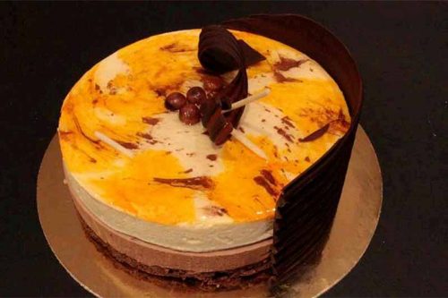 Mousse de xocolata i taronja