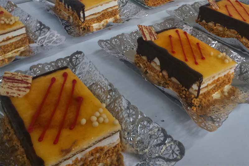 Pastís Massini amb la bandera catalana