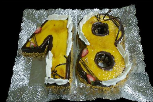 Pastís Massini en forma de número (Sant Marc)