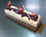Tronc de mousse de dues xocolates